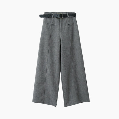 【LD11011】實拍S~XL設計感毛呢西裝闊腿褲251110