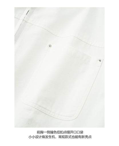 【H5409】實拍早秋街頭復古工裝休閒夾克外套250909