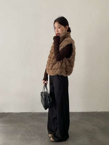 【LD11048】實拍S~XL秋冬毛呢厚款高腰直筒褲251202