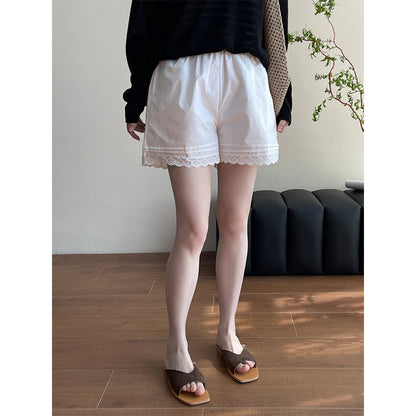 【cimYL719】實拍夏日必備舒適棉質蕾絲花邊短褲250410