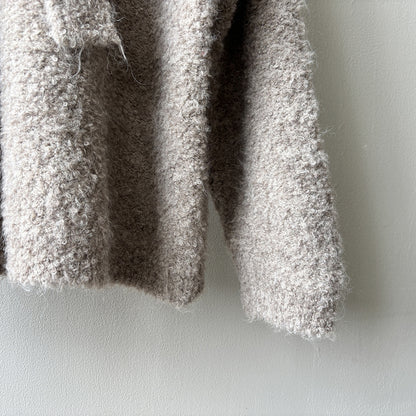 【YK259】實拍冬季慵懒奶呼呼針織毛衣+可拆卸披肩帽子(羊毛12%)251113