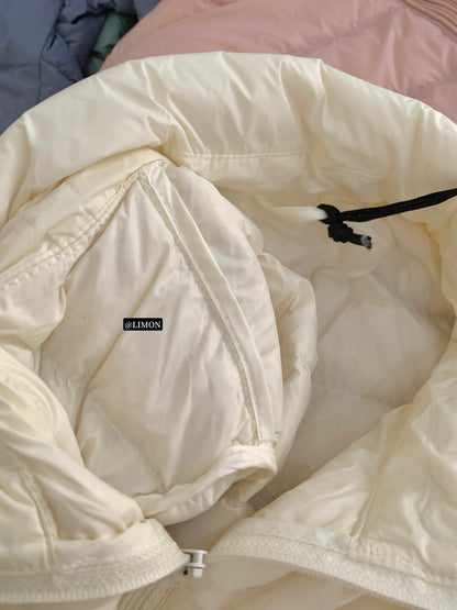 【L1189】實拍M~XL檸檬秋冬輕薄好收納立領保暖白鴨絨外套251117