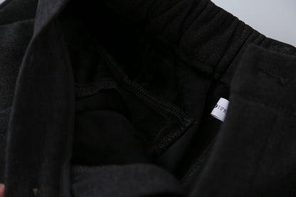 【LD11035】實拍S~L韓版寬鬆高腰毛呢加絨加厚九分褲251124