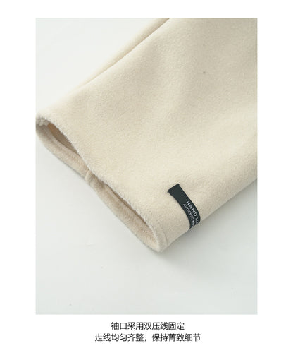 【H565】實拍高級感羊毛混紡羊絨手感外套大衣251021