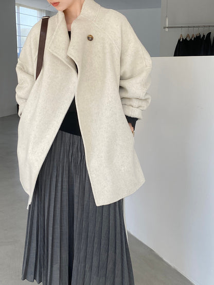 【cimzD6616】實拍高級大氣款雙面羊毛呢廓形外套大衣（100羊毛）251120