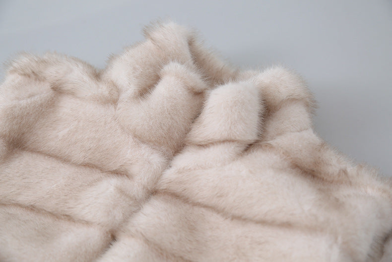 【LD11042】實拍皮毛一體立領拉鍊背心外套251202