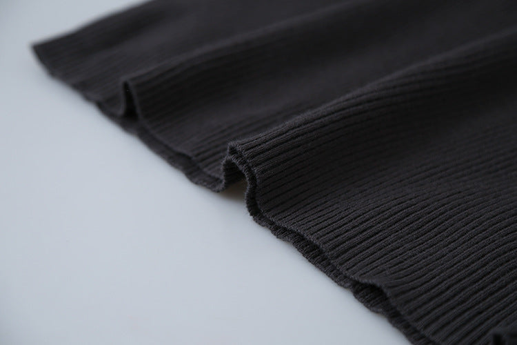 【LD11026】實拍絕美法式針織坑條假2件針織衫251124