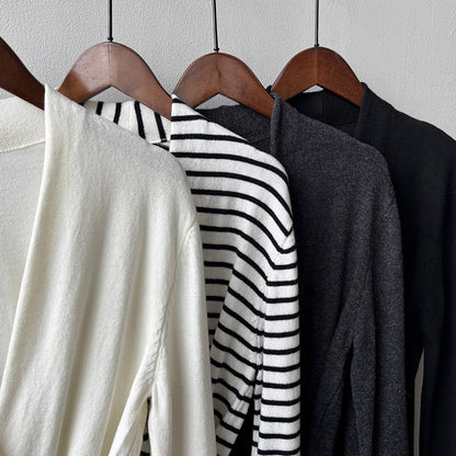 【Y218】實拍法式高級感交叉長袖針織衫(羊毛5%)251016