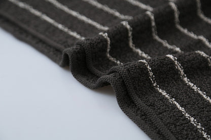 【LD11022】實拍肌理感寬鬆條紋針織衫251110