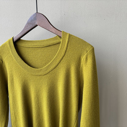 【Y275】實拍冬季U領長袖針織衫251106