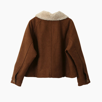 【LD3298】實拍冬季必備厚款短款麂皮絨機車外套251103