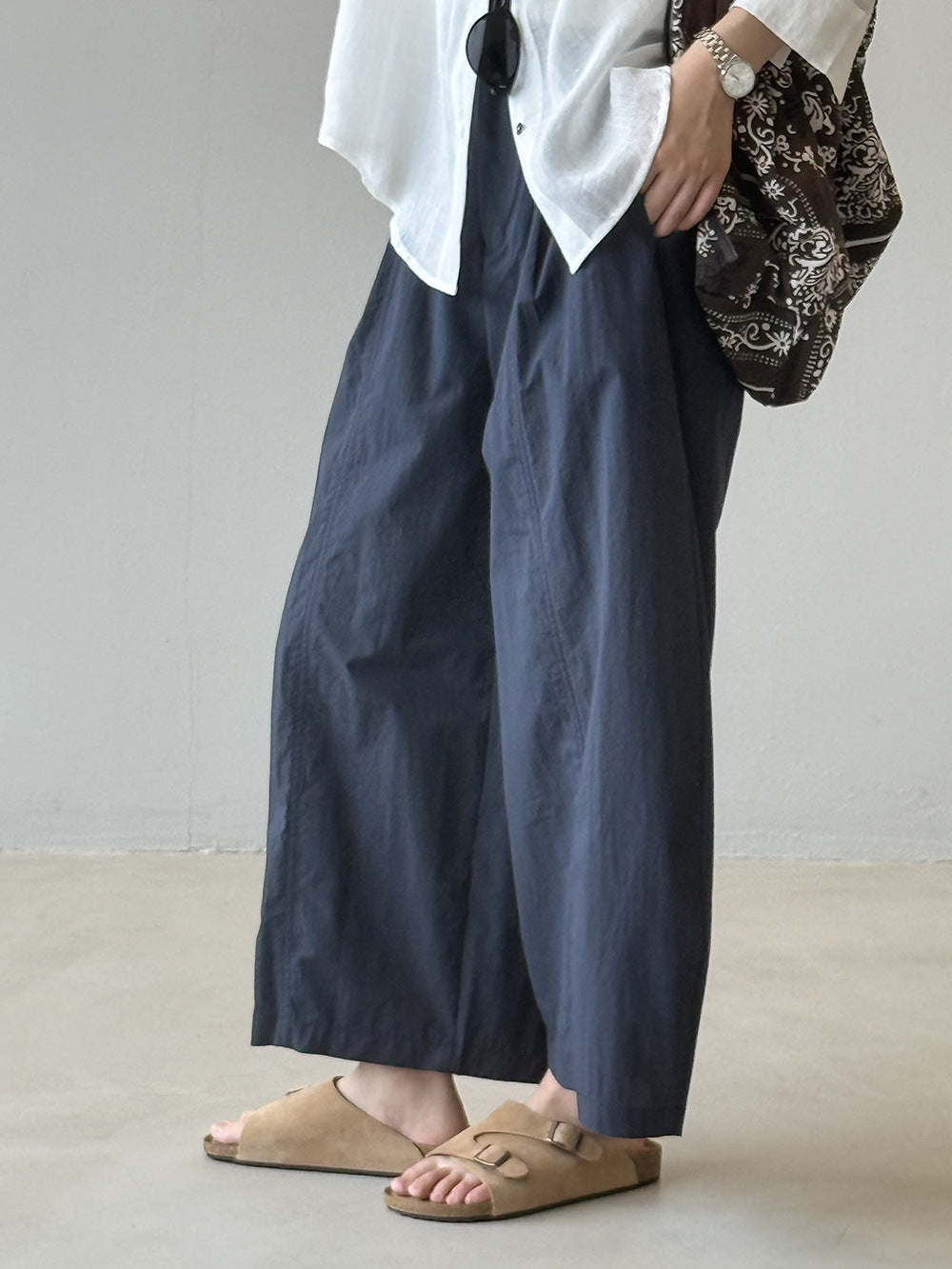 【YH2533】實拍夏季寬鬆舒適鐮刀褲250619