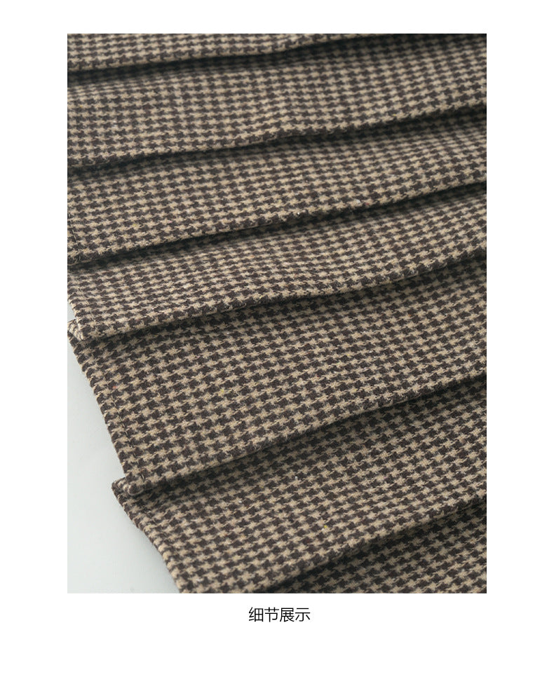 【H5492】實拍S~XL復古學院風磨毛百褶a字裙（內有安全褲）251109