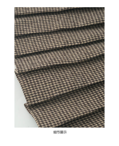 【H5492】實拍S~XL復古學院風磨毛百褶a字裙（內有安全褲）251109