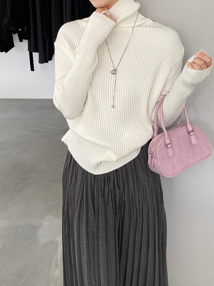 【cimz1388】實拍高領加厚高級感針織毛衣251128