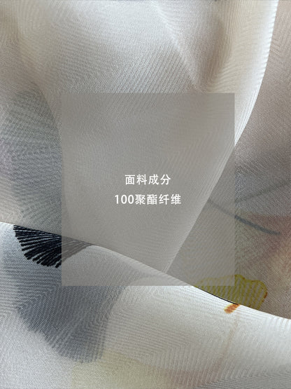 【cimzW805】法式老錢風優雅百搭🍷復古碎花質感方巾/絲巾/髮帶/披肩260402