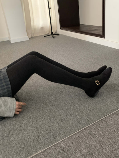 【H5504】實拍高腰收腹彈性超顯瘦連腳內搭褲一般款/加厚款251118