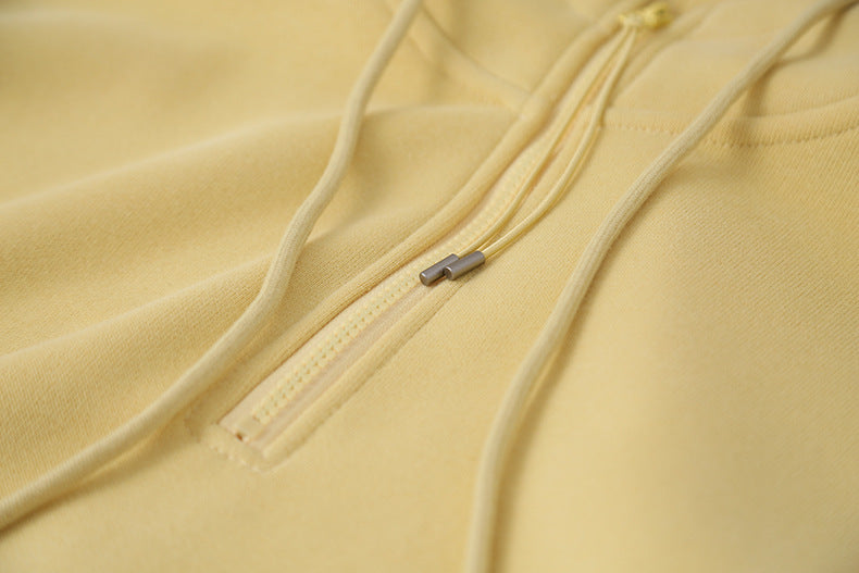 【LD11064】實拍慵懶灰色加絨加厚連帽寬鬆衞衣251209