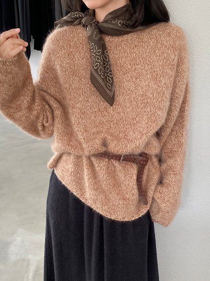 【cimz1373】實拍黑標奢柔雲朵 95羊毛5羊絨慵懶加厚針織毛衣251128