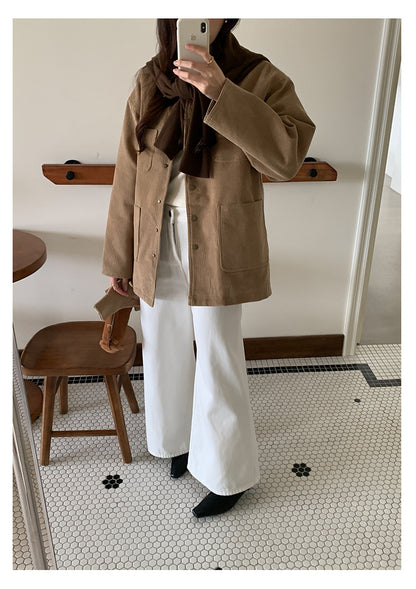 【H5512】實拍S~XL韓國保暖加絨白色牛仔褲251118