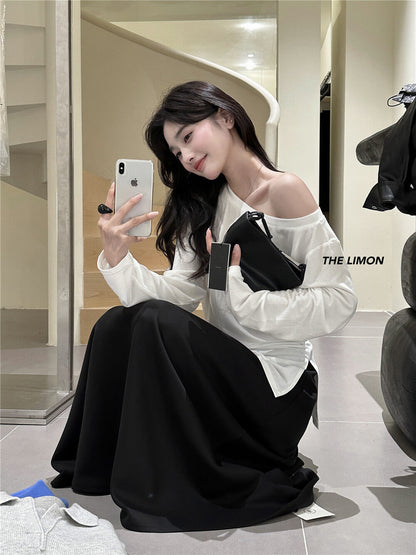 【L1130】實拍檸檬休閒顯瘦空氣棉A字裙251117