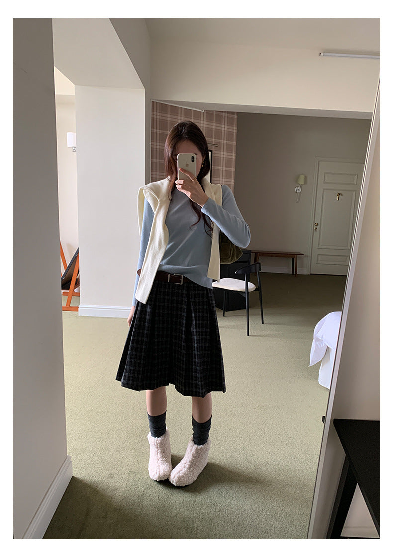 【H5510】實拍5色簡約雙層領針織T恤
251118