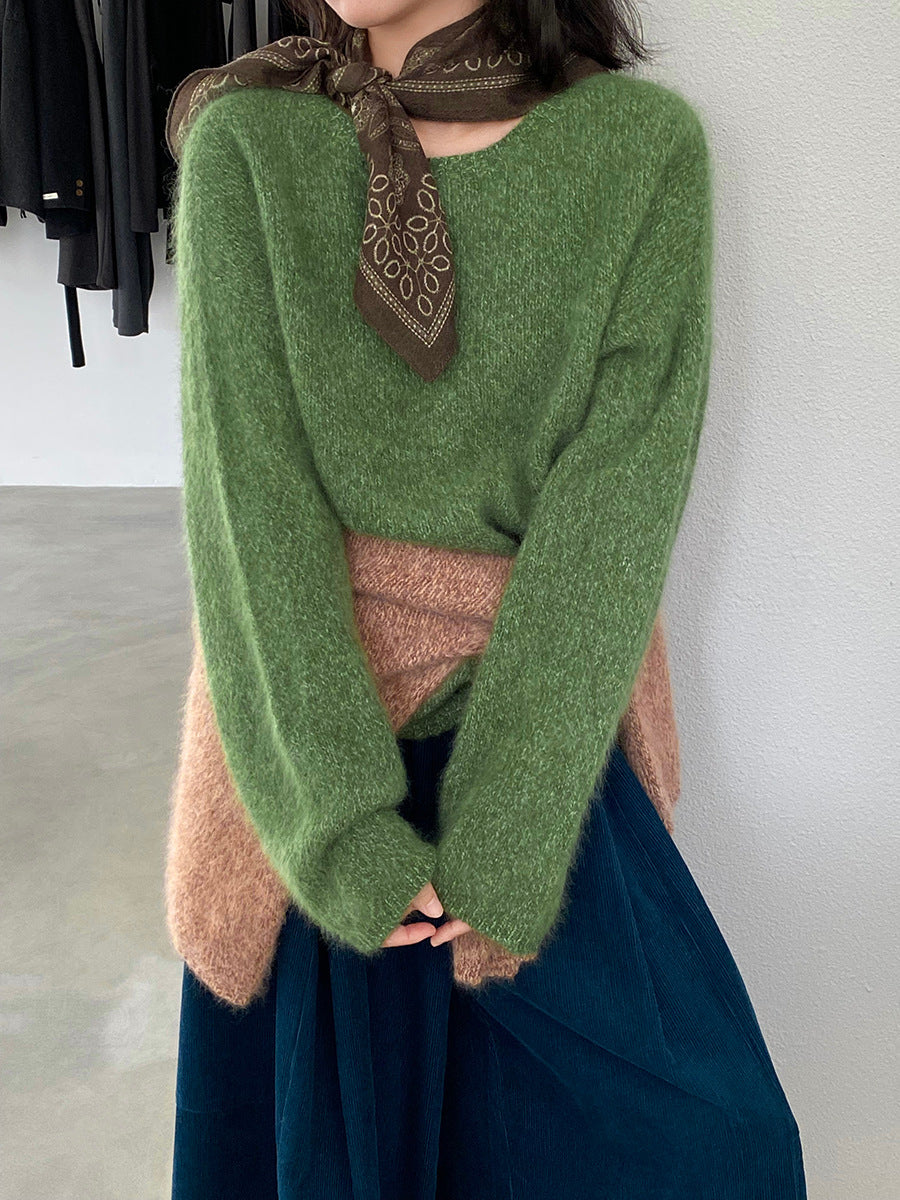 【cimz1373】實拍黑標奢柔雲朵 95羊毛5羊絨慵懶加厚針織毛衣251128