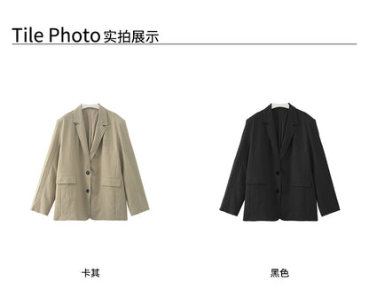 【H5385】實拍韓版秋季顯瘦休閒西裝外套250902