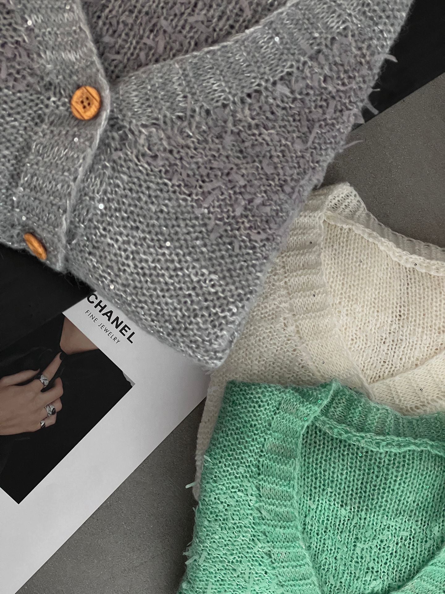 【cimz80905】實拍早春法式溫柔☁️軟糯親膚薄款針織小外套260311