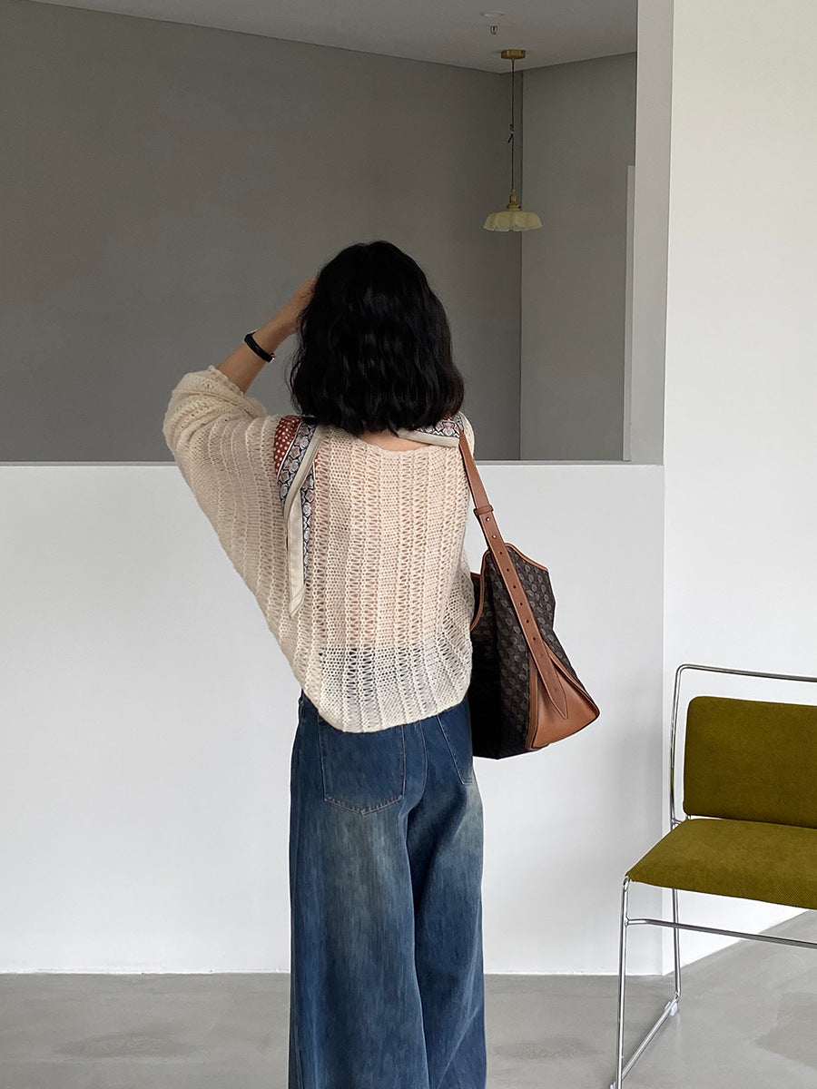 【cim0628】實拍温柔慵懒寬鬆針織薄罩衫（20羊毛）251114