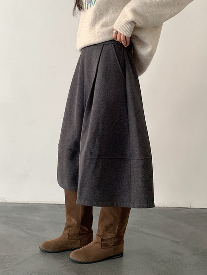 【LD11046】實拍miu感花苞毛尼a字裙251202