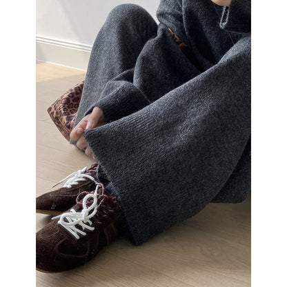 【YP1015】 實拍寬鬆針織毛衣＋休閒針織長褲 套裝251023