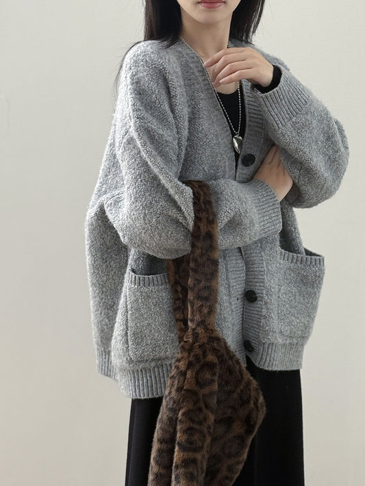 【Y237】實拍慵懶針織毛衣外套(含羊毛6%)251106