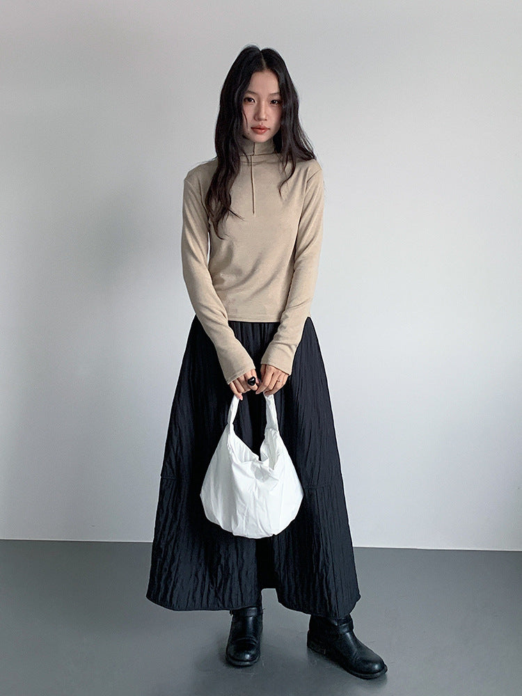 【LD11012】實拍加厚半高領6色打底長袖t恤251110