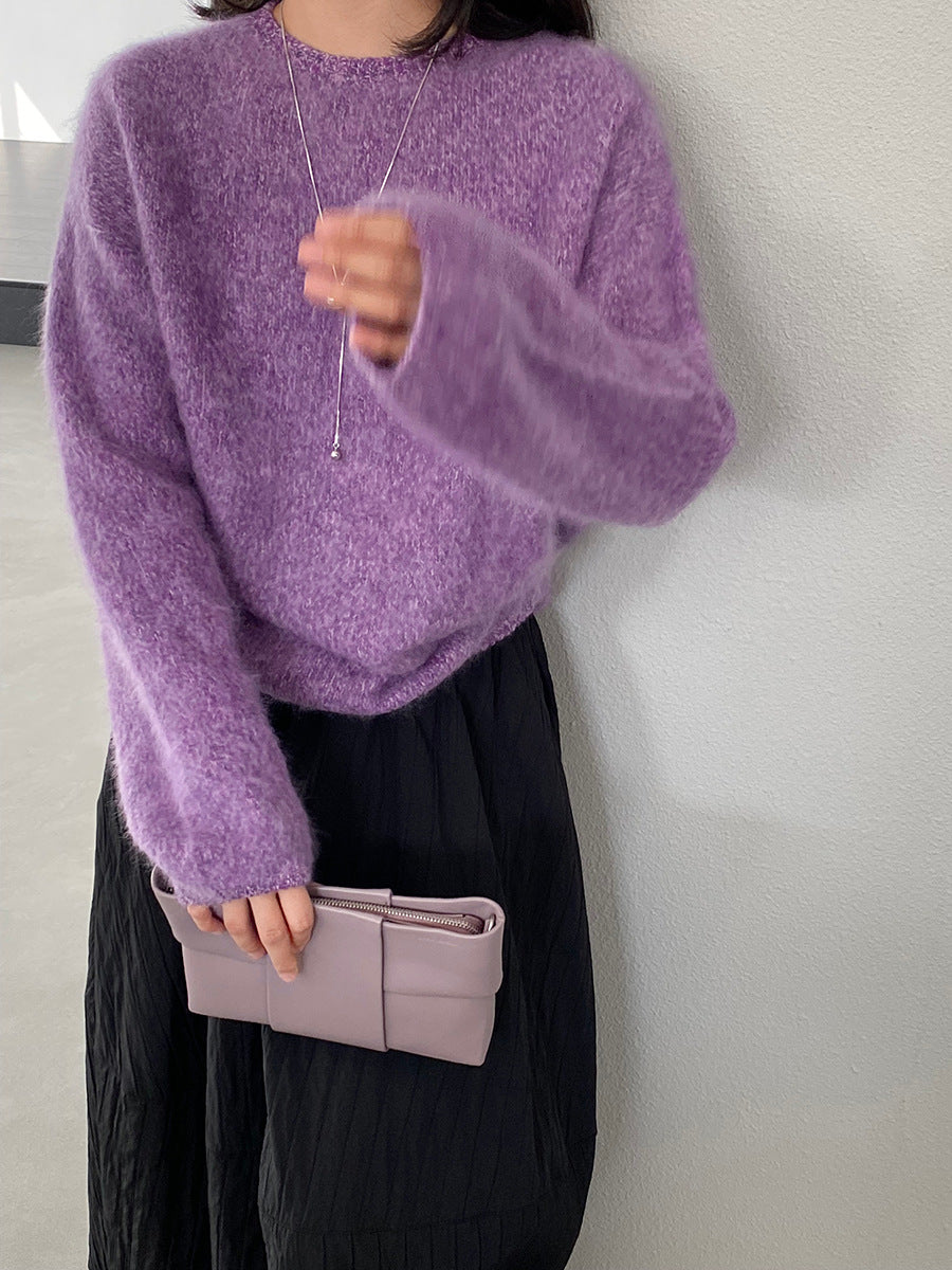 【cimz1373】實拍黑標奢柔雲朵 95羊毛5羊絨慵懶加厚針織毛衣251128