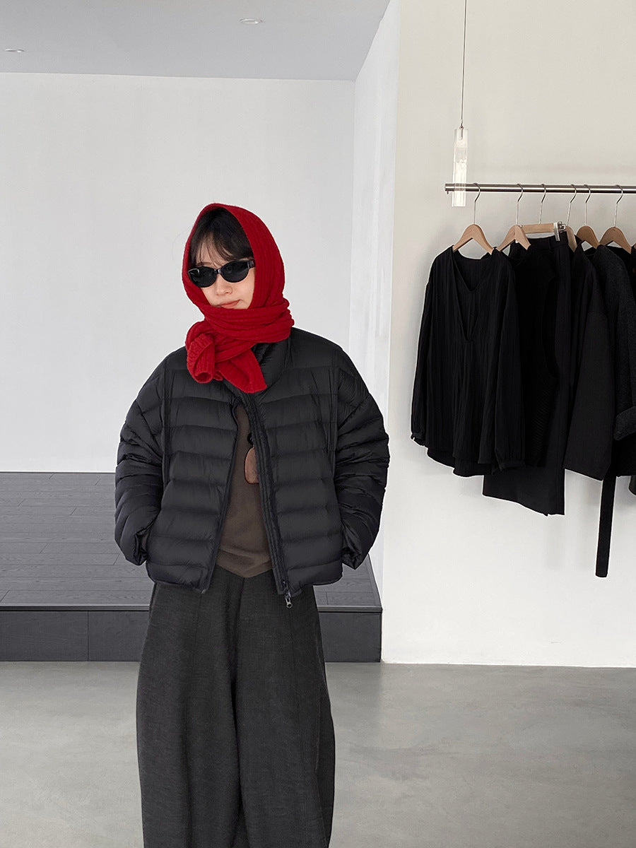 【cimz6383】實拍高領寶款排骨白鴨絨外套（白鴨絨90）251120