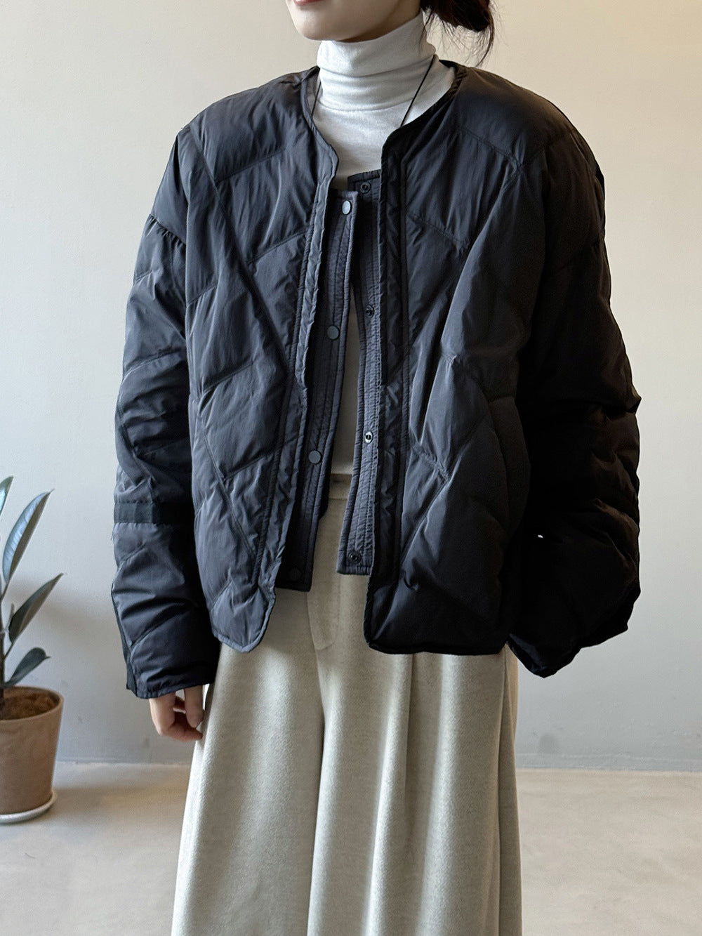 【Y82653】實拍輕保暖羽絨外套(含90％白鴨絨)251016