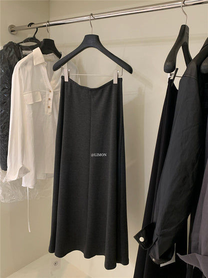 【L1130】實拍檸檬休閒顯瘦空氣棉A字裙251117