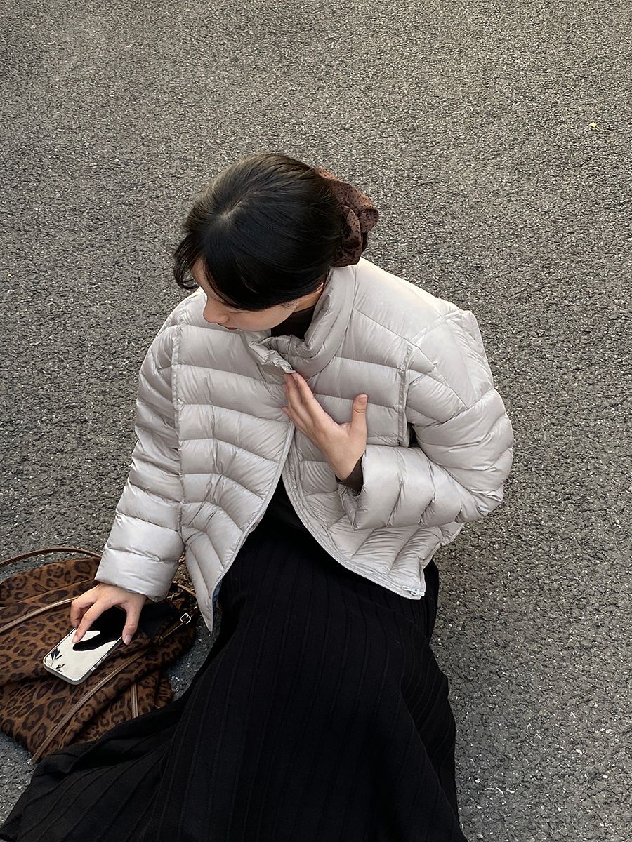 【cimz6383】實拍高領寶款排骨白鴨絨外套（白鴨絨90）251120