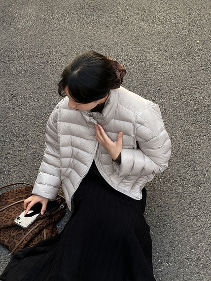 【cimz6383】實拍高領寶款排骨白鴨絨外套（白鴨絨90）251120
