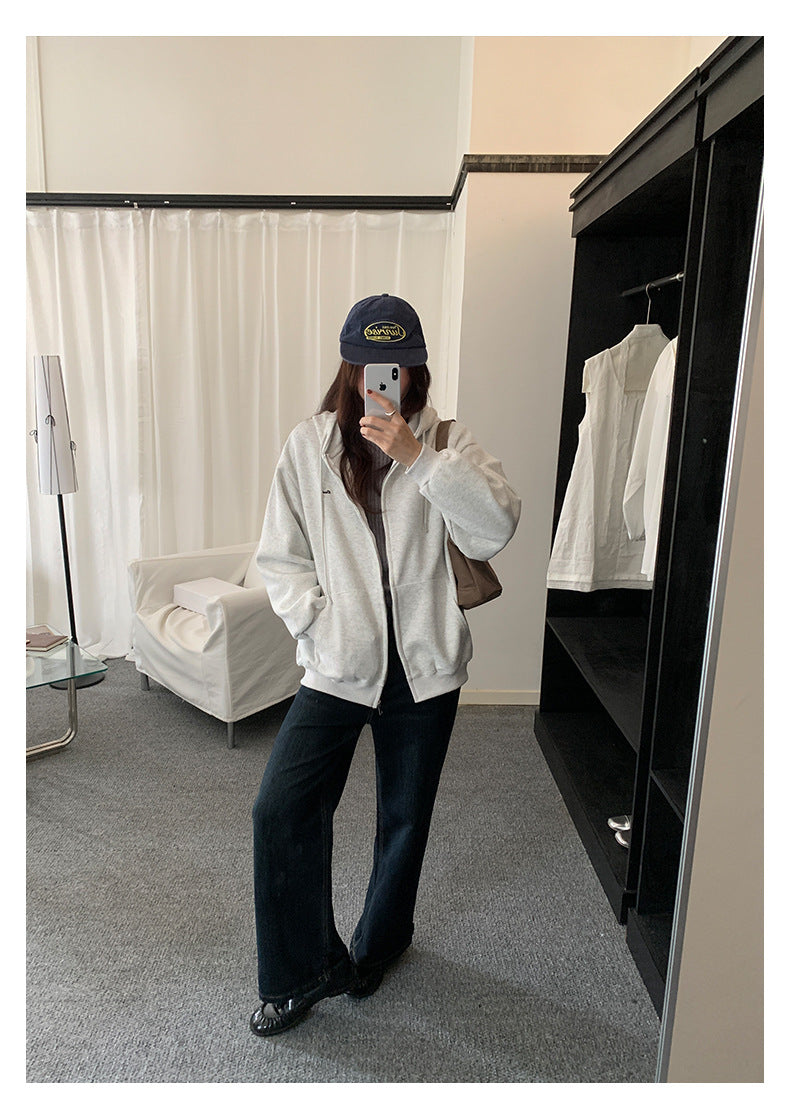 【H5483】實拍S~XL復古加厚水洗直筒牛仔褲251109