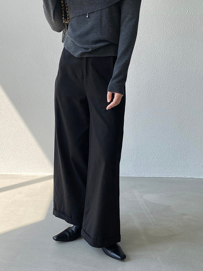 【cim1678】實拍法式高級優雅感顯瘦天絲棉直筒褲251030