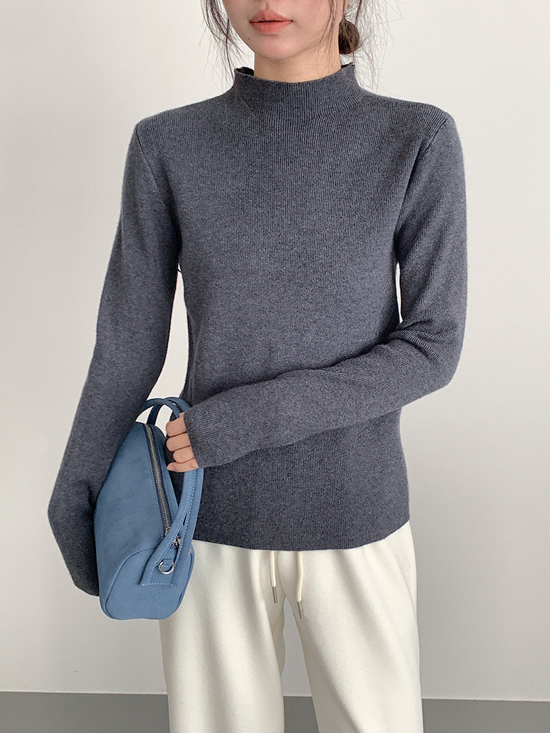 【LD11065】實拍半高領針織衫+針織背心251209