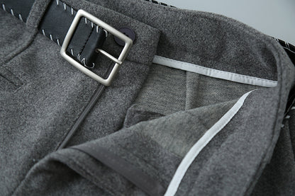 【LD11011】實拍S~XL設計感毛呢西裝闊腿褲251110