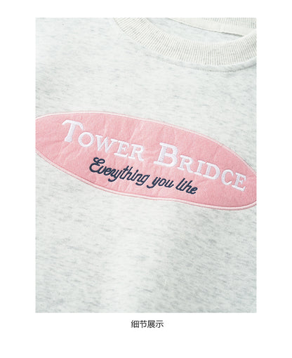 【H5478】實拍秋冬韓國質感刺繡棉質舒適衞衣251109