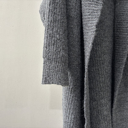 【Y913】實拍大翻領長針織大外套251106