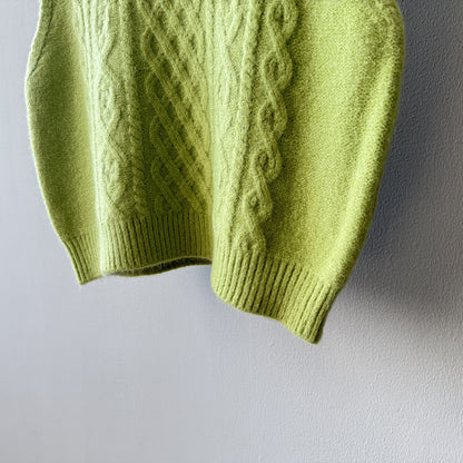 【YP2617】 實拍圓領麻花軟糯針織背心251023