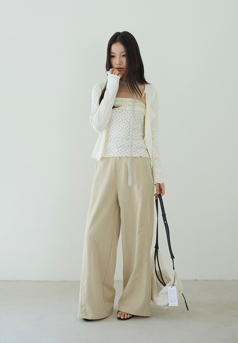 【LD11178】實拍韓系慵懶鬆弛感☁️百搭高腰水洗直筒休閒寬褲260317