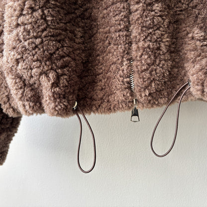 【YH8567】實拍冬天保暖厚款立领羊羔毛外套251113