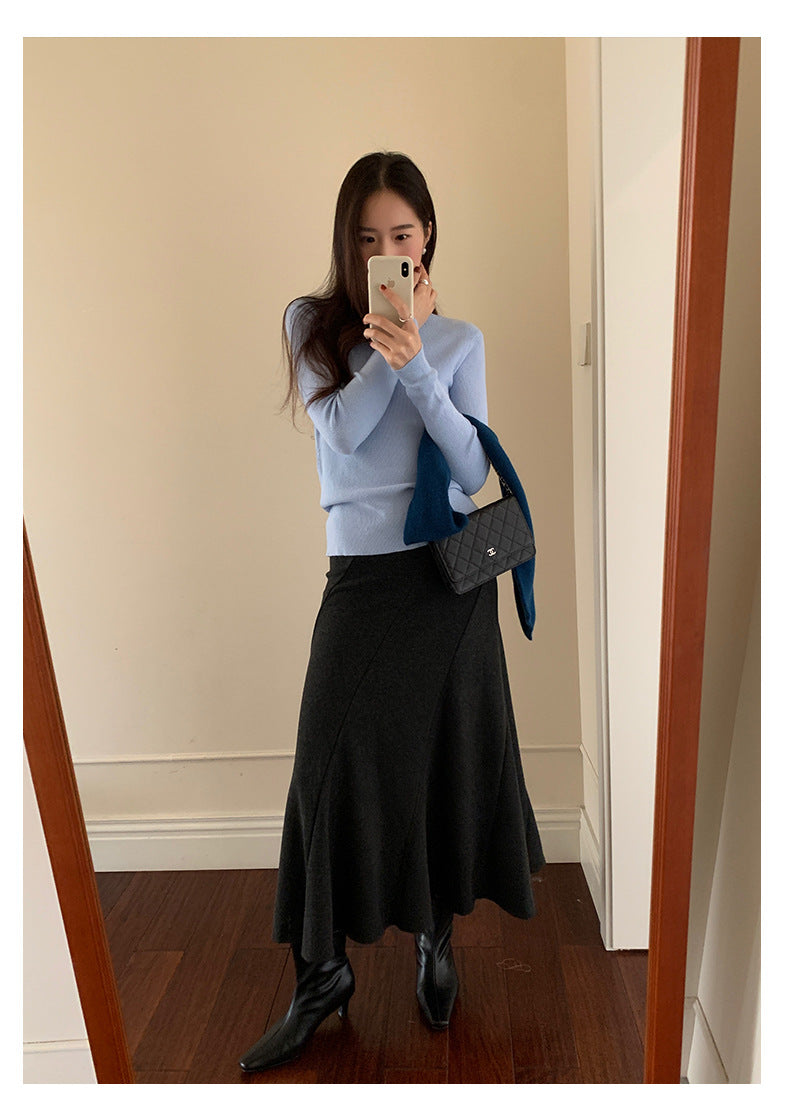 【H5525】實拍冬季7色高領毛織衫251125